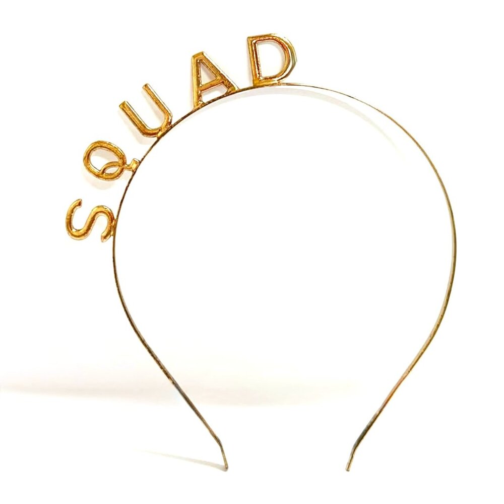 SQUAD Gold Metal Headband
